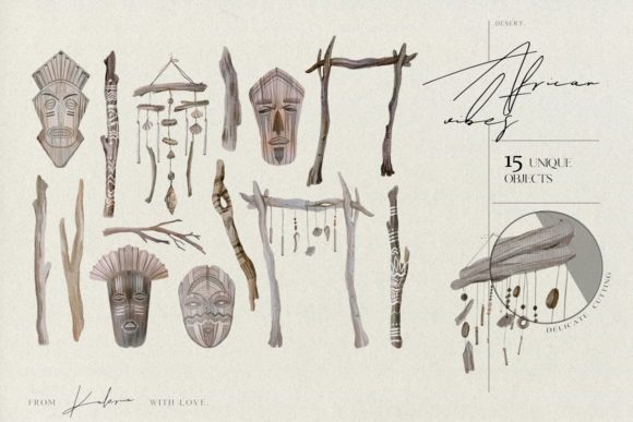 African Cliparts: Watercolor Illustrations Review