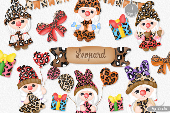 Gnome Doll Leopard Watercolor Clip-art: A Designer's Review