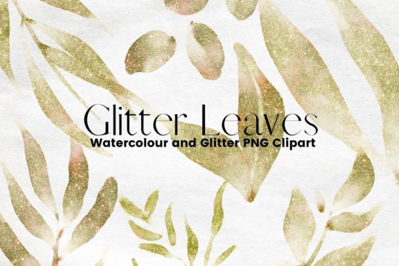 Green Watercolour Glitter Leaves: A Designer's Review