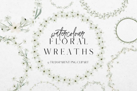 Review: White Watercolour Flower Wreaths for Embroidery