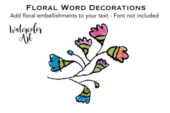 Watercolor Flower Blue Purple Buds: Illustrations Review