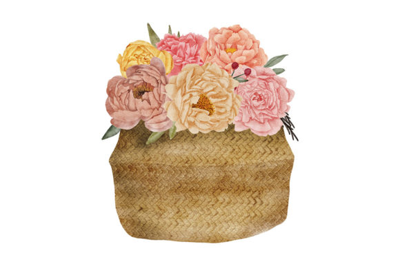 Watercolor Flower Bouquet: Soft Illustrations