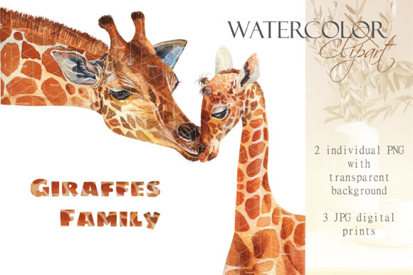 Watercolor Giraffe Clipart: Family Illustrations Review