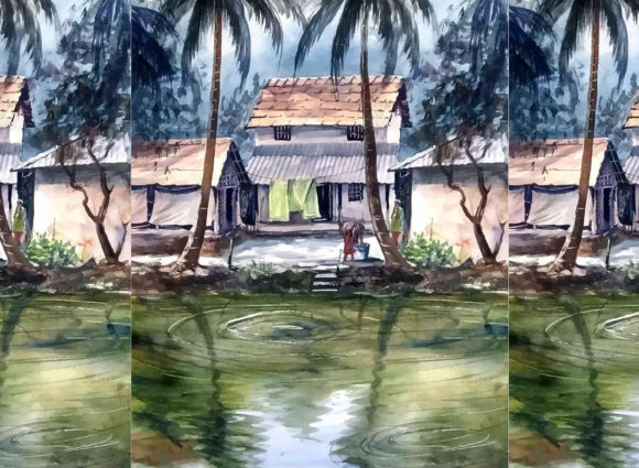 Watercolor Rural Village: Hand Drawn Illustrations Review