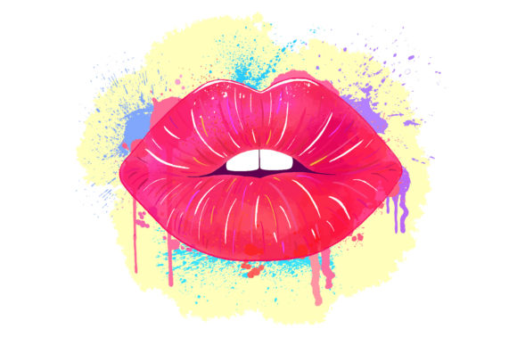 Watercolour Lips: Expressive Illustrations for Brands